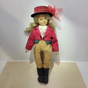 Vintage‎ 1995 Unimax Toys LTD Equestrian Doll Blonde Hair Blue Eyes Outfit